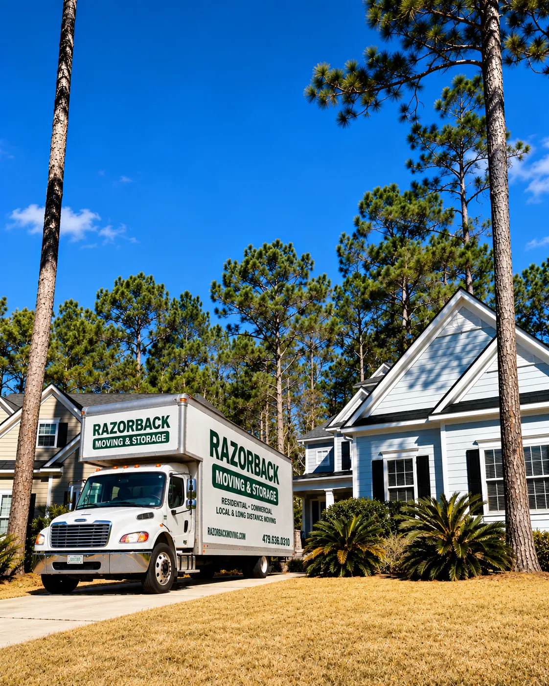 Razorback truck at a home